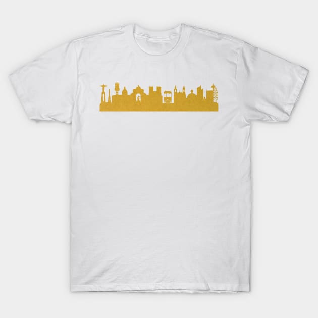 Golden Lisbon T-Shirt by 44spaces